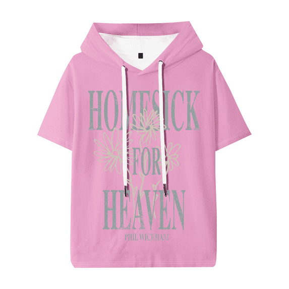 Phil Wickham Heavenward Bloom Hooded T-shirt Women Men Fashion Short Sleeve Tee Casual Streetwear Clothes