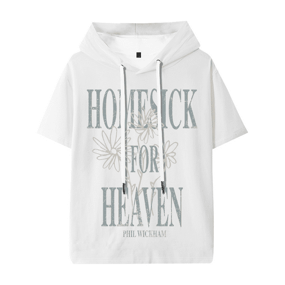 Phil Wickham Heavenward Bloom Hooded T-shirt Women Men Fashion Short Sleeve Tee Casual Streetwear Clothes