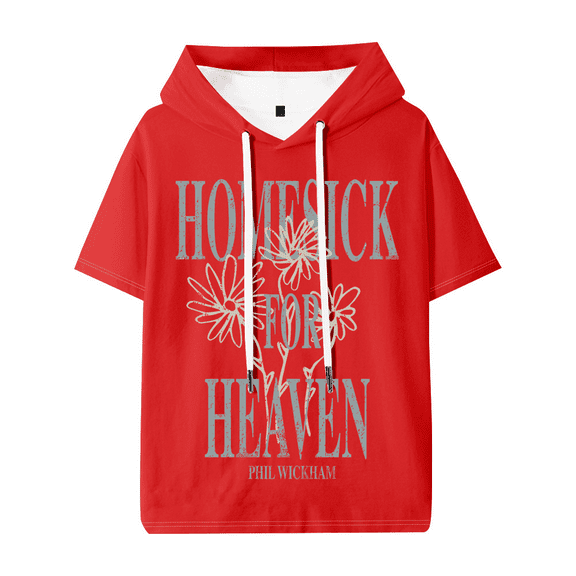 Phil Wickham Heavenward Bloom Hooded T-shirt Women Men Fashion Short Sleeve Tee Casual Streetwear Clothes