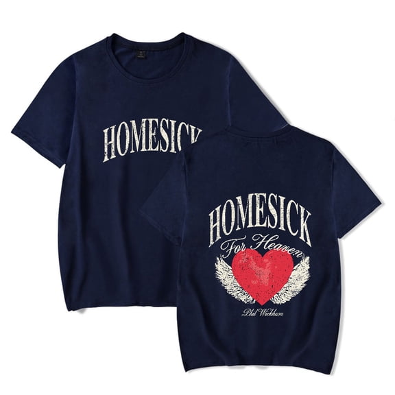 Phil Wickham Homesick For Heaven Heart Ache Tee Shirt Round Neck Short Sleeved graphic t shirts