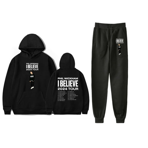 Phil Wickham I Believe 2024 Tour Hoodies Jogger Pant 2 Pieces Sets Unisex Trucksuit