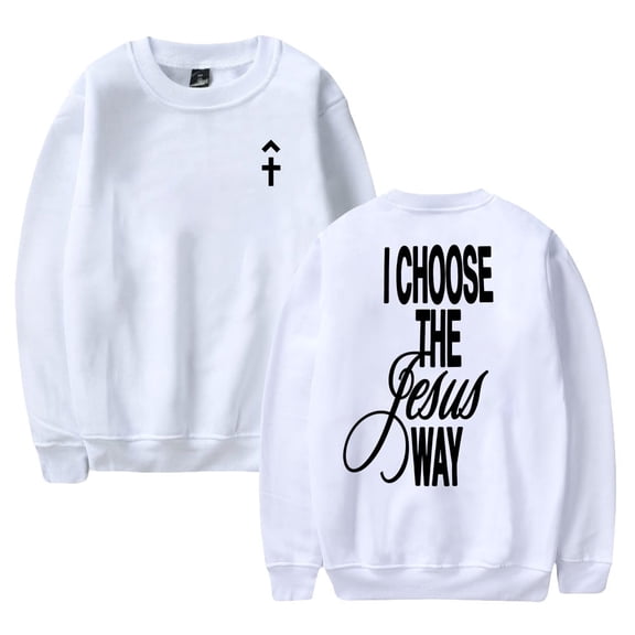 Phil Wickham I Choose The Jesus Way Long Sleeve Fashion Crew Neck Pullover Unisex Casual Wear