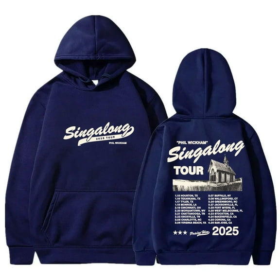 Phil Wickham Singalong Tour 2025 Merch Hoodies Unisex Fashion Long Sleeve Sweatshirts Pullovers