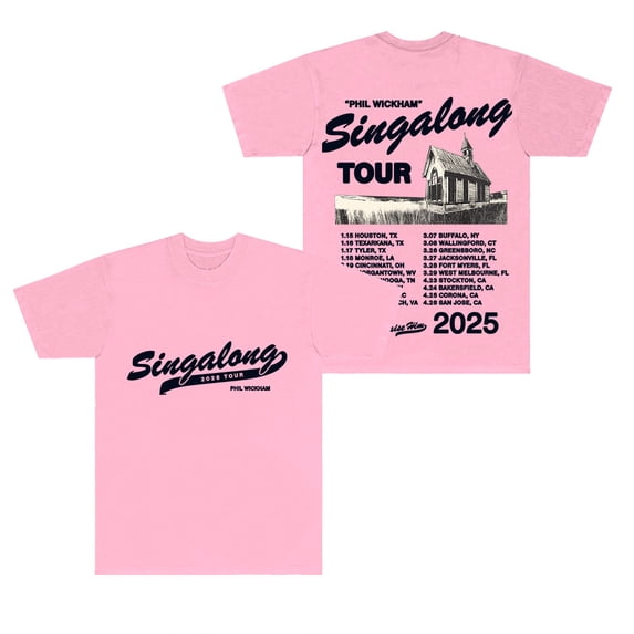 Phil Wickham Singalong Tour 2025 Merch T-Shirts Summer Unisex Fashion Crewneck Short Sleeve Tee
