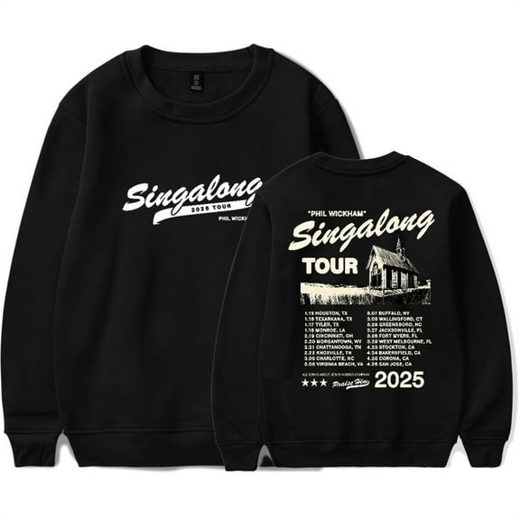 Phil Wickham Singalong Tour 2025 Sweatshirts Unisex Crewneck Harajuku Long Sleeve