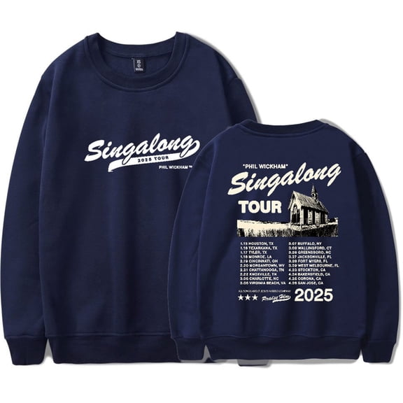 Phil Wickham Singalong Tour 2025 Sweatshirts Unisex Crewneck Harajuku Long Sleeve
