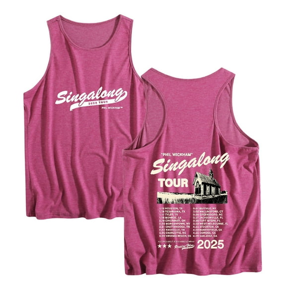 Phil Wickham Singalong Tour 2025 Vest Unisex Tank Tops Cool Sleeveless Casual Singlet