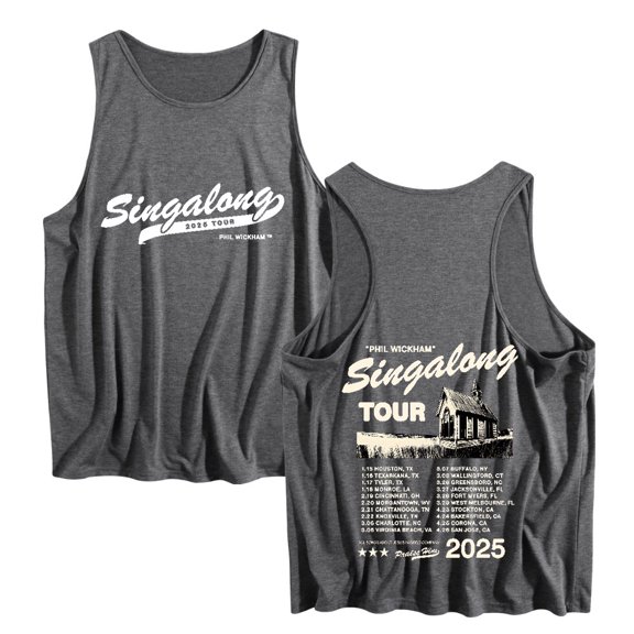 Phil Wickham Singalong Tour 2025 Vest Unisex Tank Tops Cool Sleeveless Casual Singlet