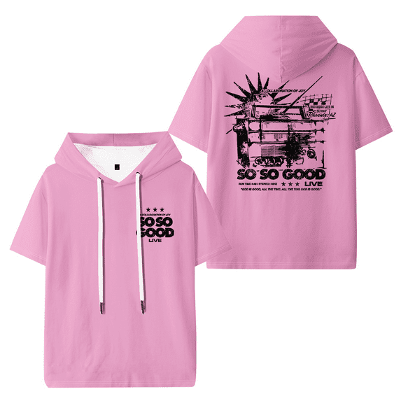 Phil Wickham So So Good Hooded T-shirt Women Men Short Sleeve Tee Casual Fashion Tops