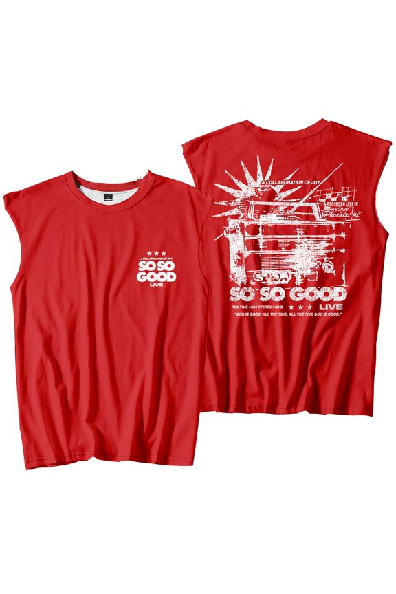 Phil Wickham So So Good Tank Tops Sleeveless T-Shirt port Vest Women Men Outdoor Sportwear