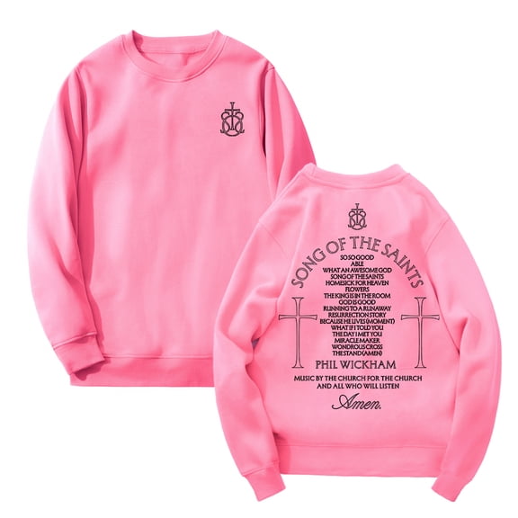 Phil Wickham Song Of The Saints Album Crewneck Long Sleeve Streetwear Men Women Pullover Sweatshirt
