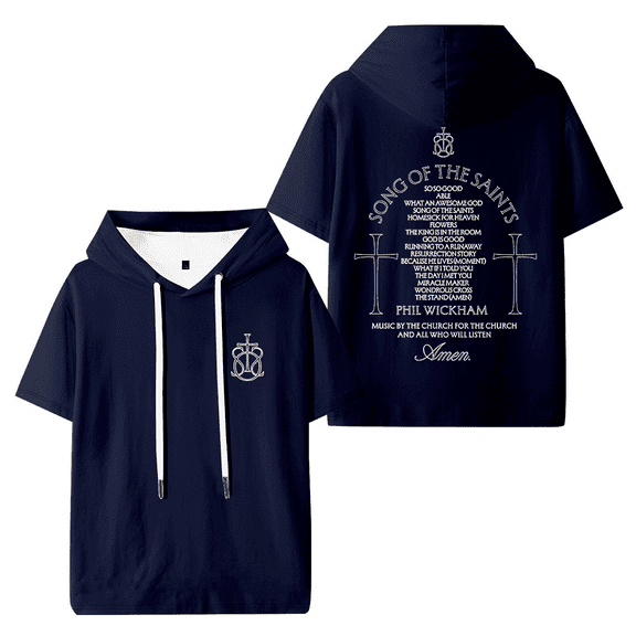 Phil Wickham Song Of The Saints Album Hooded T-shirt Women Men Short Sleeve Tee Casual Fashion Tops