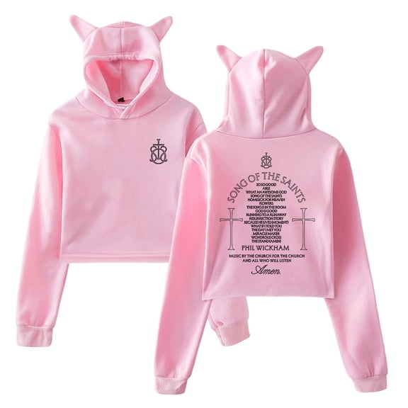 Phil Wickham Song Of The Saints Album Hoodie Cat Ears Crop Top Long Sleeve Streetwear Women's Clothes