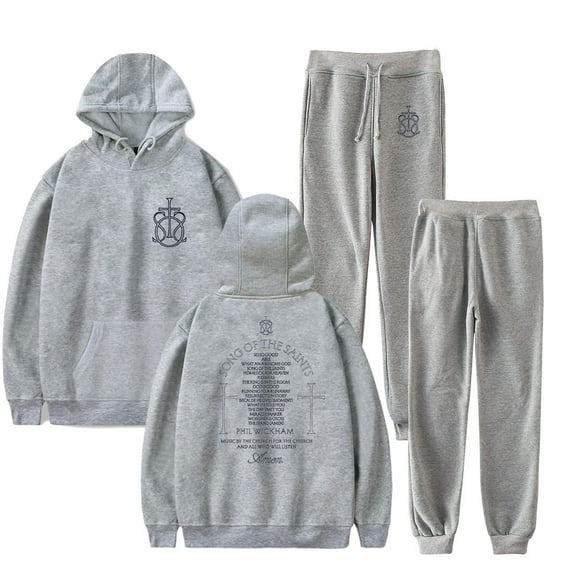Phil Wickham Song Of The Saints Album Men/Women Fall Suit Hoodies Sportswear Hooded Ankle Banded Pant Two Piece Set