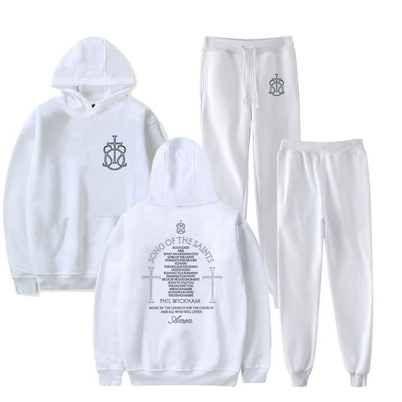 Phil Wickham Song Of The Saints Album Men/Women Fall Suit Hoodies Sportswear Hooded Ankle Banded Pant Two Piece Set