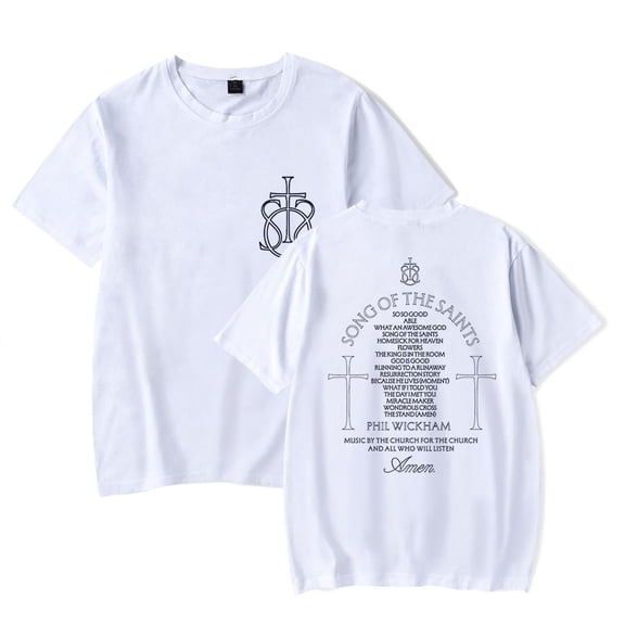 Phil Wickham Song Of The Saints Album Men/Women T-Shirt Summer Streetwear Harajuku Tshirt Shirt Short Sleeve