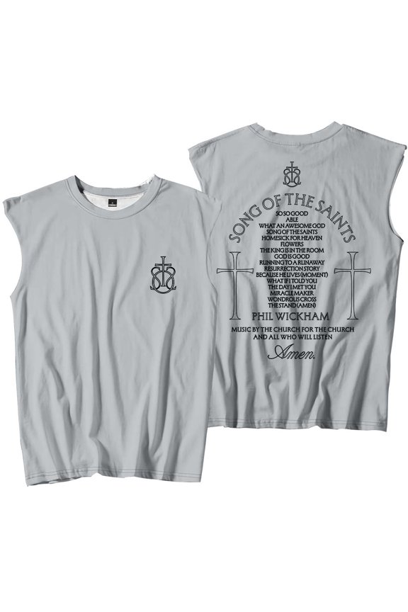 Phil Wickham Song Of The Saints Album Merch Tank Tops Sleeveless T-Shirt port Vest Women Men Outdoor Sportwear