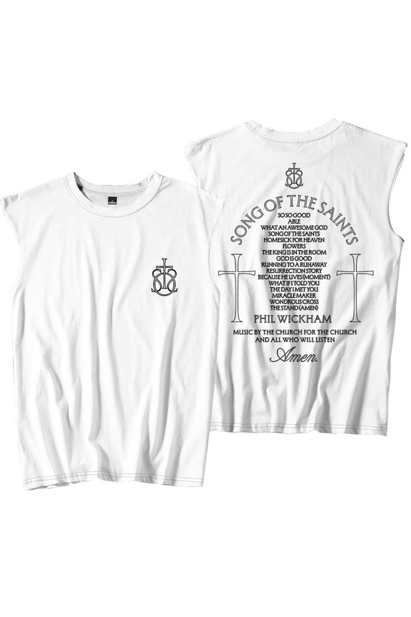 Phil Wickham Song Of The Saints Album Merch Tank Tops Sleeveless T-Shirt port Vest Women Men Outdoor Sportwear