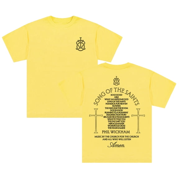 Phil Wickham Song Of The Saints Album T-shirt Crewneck Short Sleeve Streetwear Women Men Cotton Tee