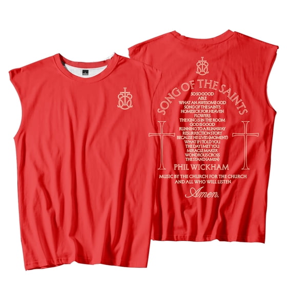 Phil Wickham Song Of The Saints Album Tank Tops Unisex Sleeveless Vest Men Women Outdoor Streetwear Tops
