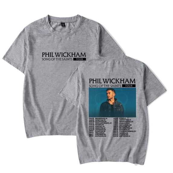 Phil Wickham Song Of The Saints Tour 2026 Men/Women T-Shirt Summer Streetwear Harajuku Tshirt Shirt Short Sleeve