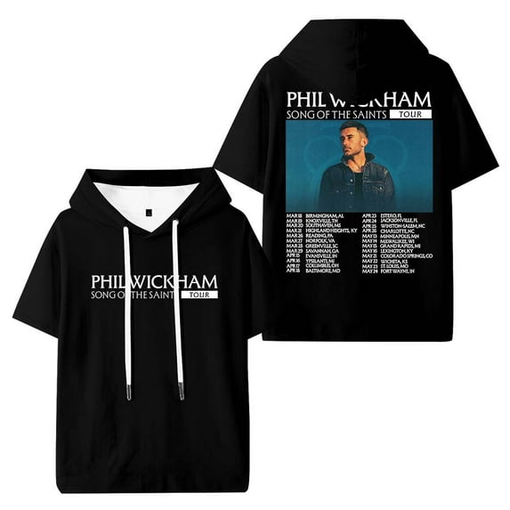 Phil Wickham Song Of The Saints Tour 2026 Merch Hooded T-Shirts Women Men Short Sleeve Tee Casual Fashion Clothes