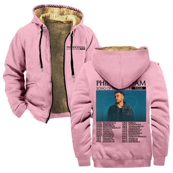 Phil Wickham Song Of The Saints Tour 2026 Merch Zipper Hoodies Women Men Jacket Parkas Long Sleeve Fashion Streetwear Coat