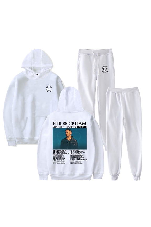 Phil Wickham Song Of The Saints Tour Hoodie Jogger Pants 2pcs/set Sweatshirts+Sweatpants Women Men's Set