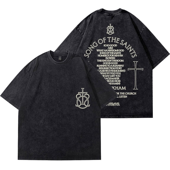 Phil Wickham Song Of The Saints Vintage Wash T-Shirts Women Men Cotton Short Sleeve Tee