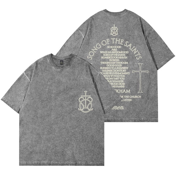 Phil Wickham Song Of The Saints Vintage Wash T-Shirts Women Men Cotton Short Sleeve Tee
