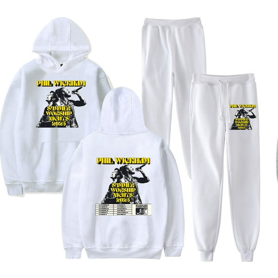 Phil Wickham Summer Worship Nights 2025 Hoodie Pants Sets Merch Men/Women Sweatshirt Pants Two Piece Set Streetwear