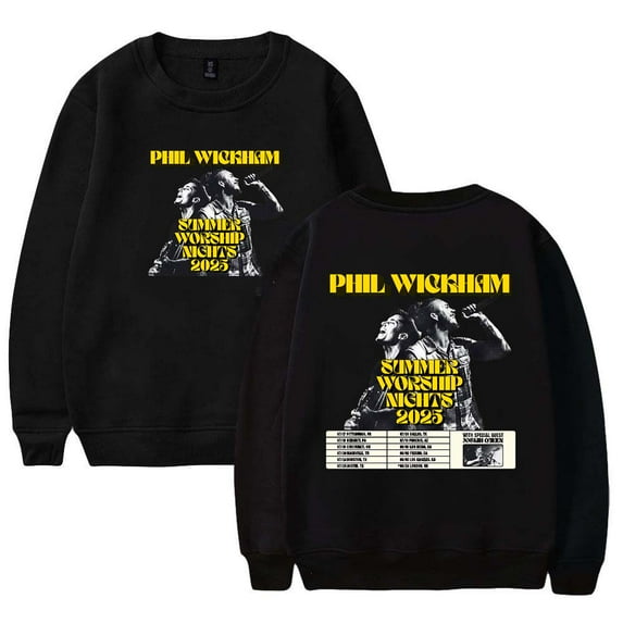 Phil Wickham Summer Worship Nights Tour Merch Sweatshirt Women Men Casual Crewneck Long Sleeve Pullover Clothes