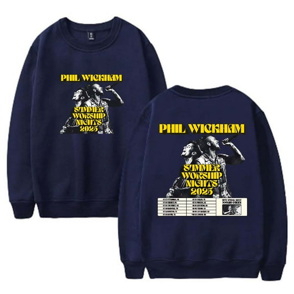Phil Wickham Summer Worship Nights Tour Merch Sweatshirt Women Men Casual Crewneck Long Sleeve Pullover Clothes