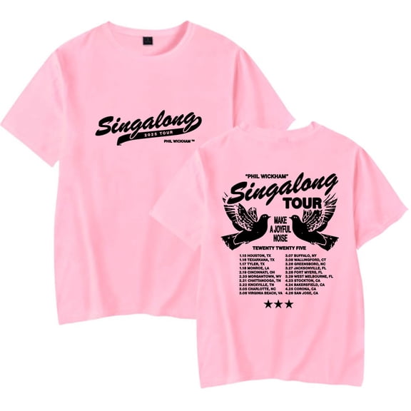 Phil Wickham merch 2025 Singalong Tour tshirt crewneck short sleeve tshirt men/women concert  tops