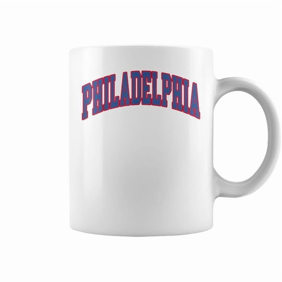 Philadelhpia Text Coffee Mugs