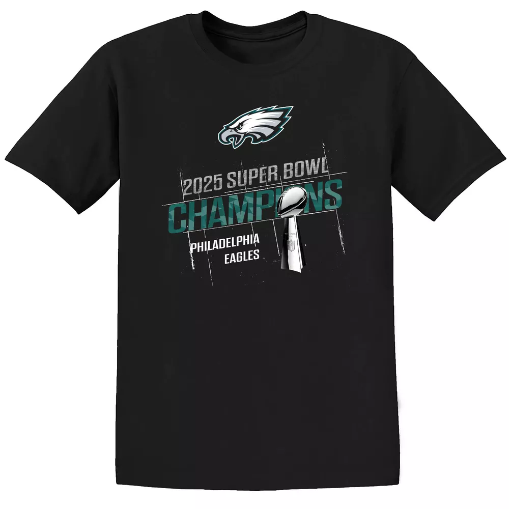 Philadelphia 2025 nfl super bowl champions t shirt adult and kids