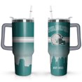 thumbnail image 1 of Philadelphia 40oz City Stainless Steel Tumbler with Handle and Straw for Football Fans Gifts Travel Mug Tumbler Cup Keeps Drinks Cold & Hot, 1 of 3