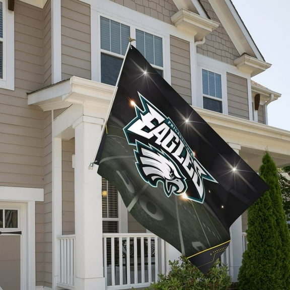 Philadelphia 5x8ft Outdoor Decorative Flag, American Football Team Fan Game Day Support Flag, Lightweight and Drape, Suitable for Strong Winds - All Weather Flag