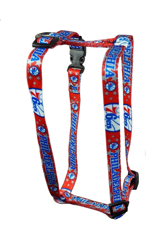 Philadelphia Basketball 76er's SMALL 5/8 Inch Adjustable Pet Harness