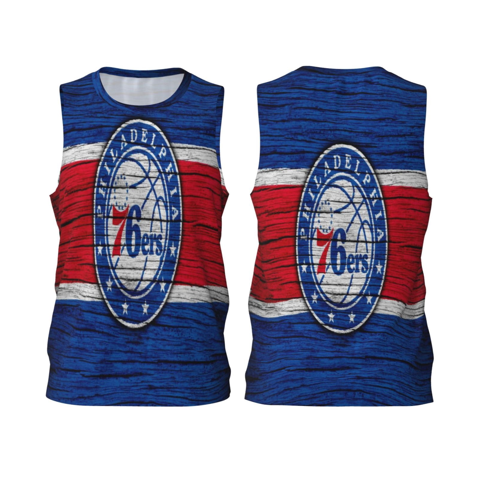 Philadelphia76ers Men's Basketball Jersey Sports Fan Mesh Tank Top