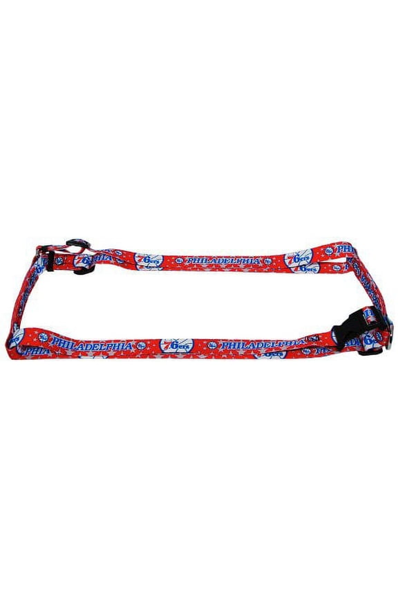 Philadelphia Basketball 76er's MEDIUM 3/4 Inch Wide Adjustable Dog Harness - 14" - 24"