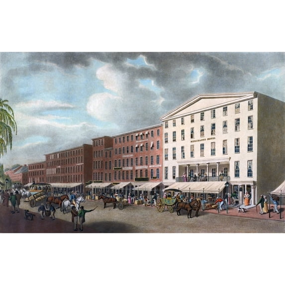 Philadelphia. A South East View Of Merchants Hotel History (24 x 18)