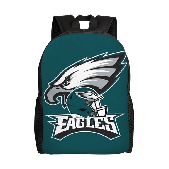 Philadelphia Backpack Lightweight Bookbag Durable Casual Travel Daypack Waterproof Laptop Bag With Side Pockets Ball Team Logo Print Gifts For Sports Game Fans