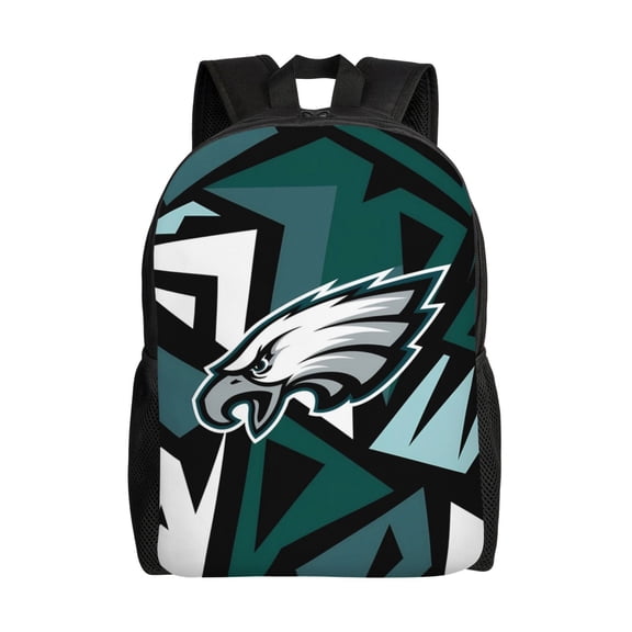 Philadelphia Backpack Lightweight Bookbag Durable Casual Travel Daypack Waterproof Laptop Bag With Side Pockets Ball Team Logo Print Gifts For Sports Game Fans