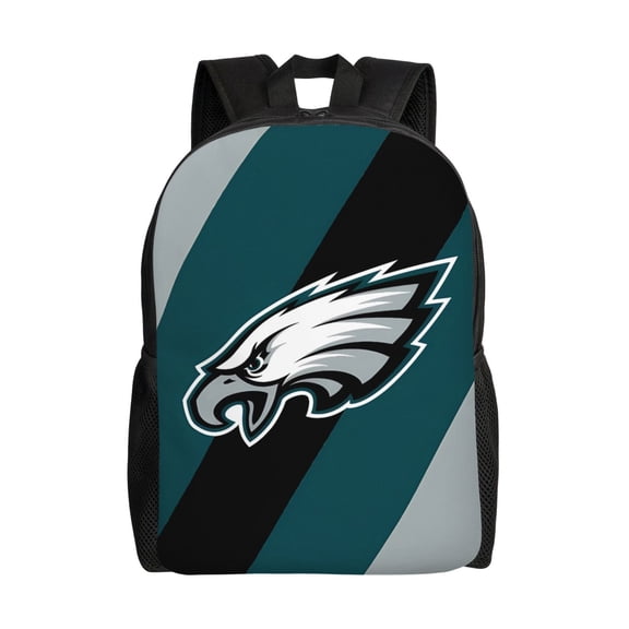 Philadelphia Backpack Lightweight Bookbag Durable Casual Travel Daypack Waterproof Laptop Bag With Side Pockets Ball Team Logo Print Gifts For Sports Game Fans