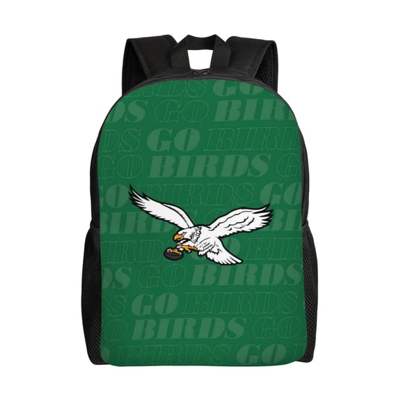 Philadelphia Backpack Lightweight Bookbag Durable Casual Travel Daypack Waterproof Laptop Bag With Side Pockets Ball Team Logo Print Gifts For Sports Game Fans