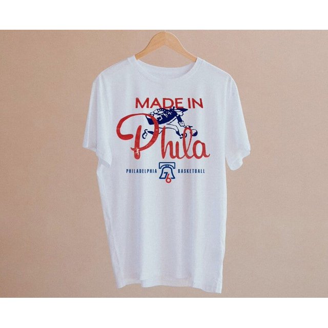 Philadelphia Basketball Made In Phila Vintage White Shirt, Philadelphia