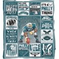 thumbnail image 1 of Philadelphia Blanket Football Gifts for Men Women Soft Fleece Throw Blanket Home Decor Merch, 50x60 Inches, 1 of 4