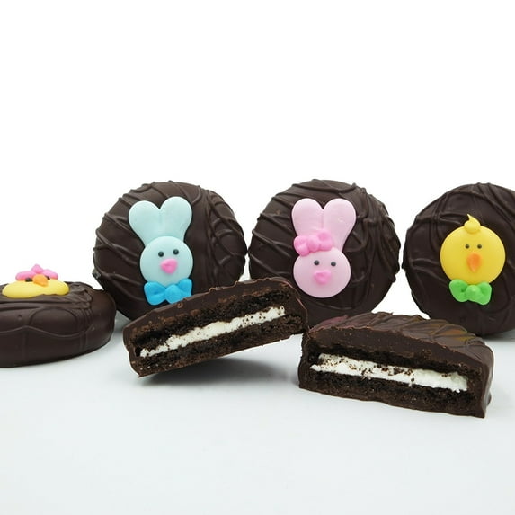 Philadelphia Candies, Dark Chocolate Covered OREO Cookies, Easter Faces Assortment Gift Box, 8 Oz