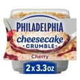 thumbnail image 1 of Philadelphia Cheesecake Crumble Dessert, 2 Pack, for Easy Desserts and On-the-Go Snacking, Cherry, No Artificial Preservatives, Flavors or Dyes, 6.6 oz, 1 of 15